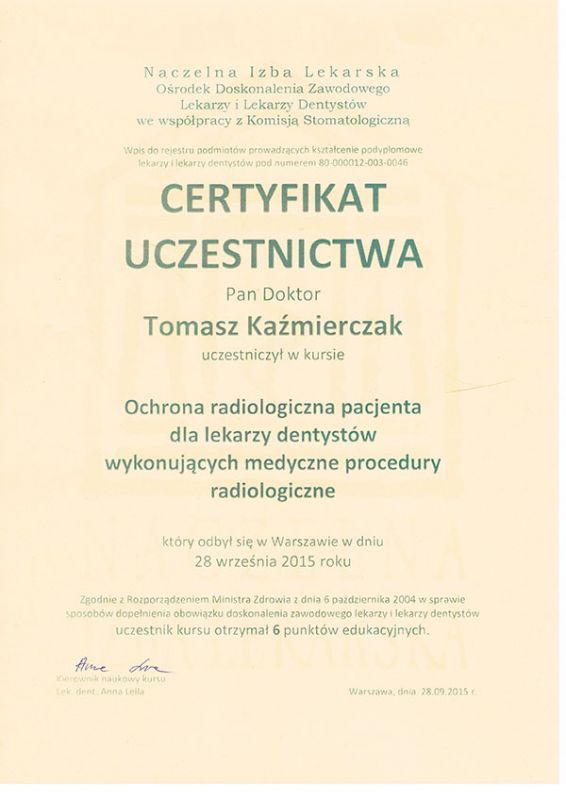 Tomasz Kaźmierczak - Dentalteam